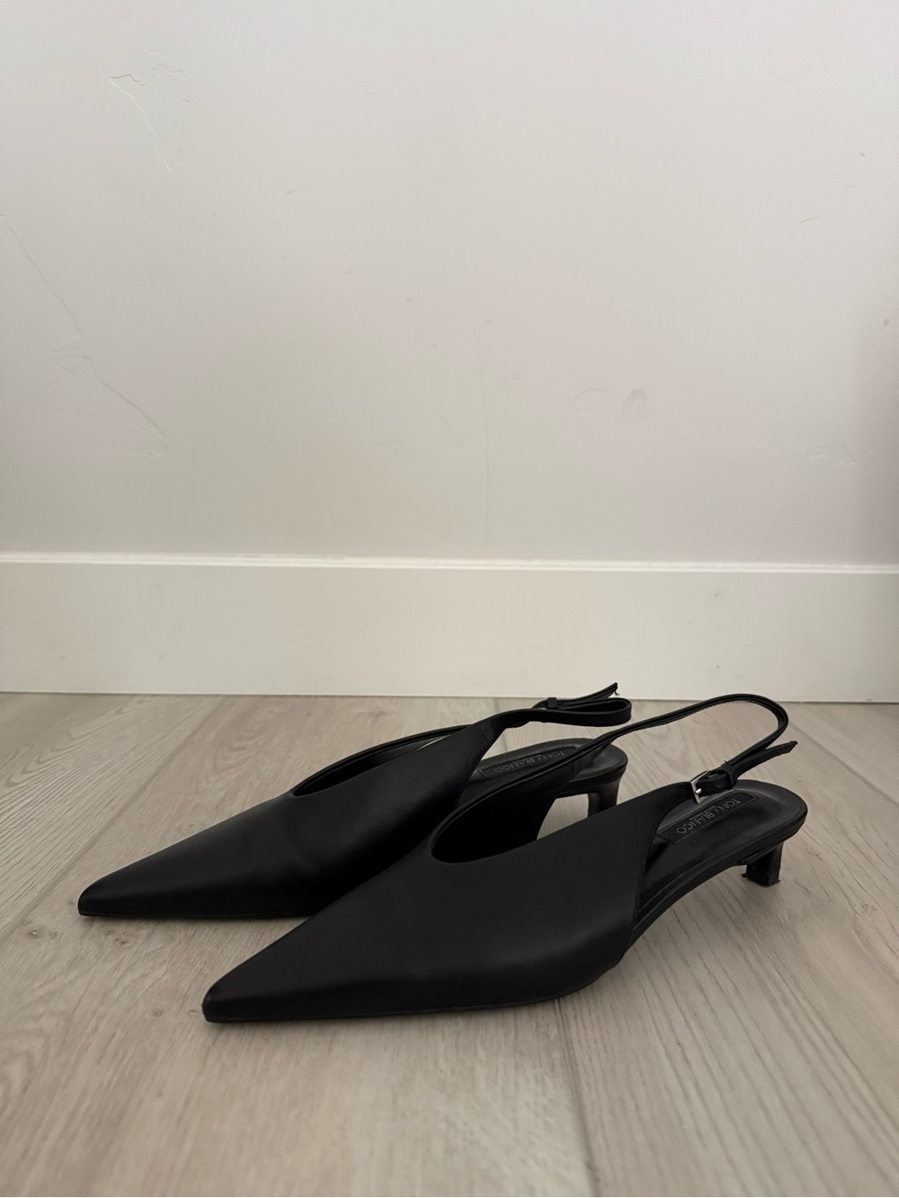 Tony Bianco Pointed toe sling back kitten heels